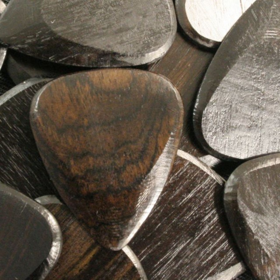 Timber Tone African Ebony (Diospyros mespilifomis) Pick TTAE4P - Dörtlü Paket Pena