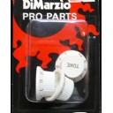 DiMarzio DM2111 Strat Replacement Knob Set Beyaz