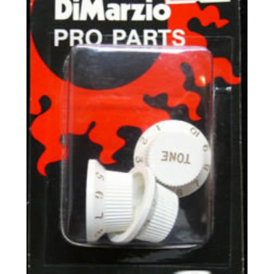 DiMarzio DM2111 Strat Replacement Knob Set Beyaz Potans Düğmesi (3 Adet)