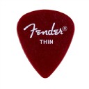 Fender California Clear Picks Candy Apple Red - Thin - 1 Adet