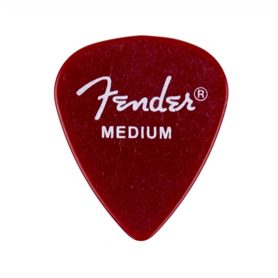 Fender California Clear Picks Candy Apple Red - Medium - 1 Adet Gitar Penası