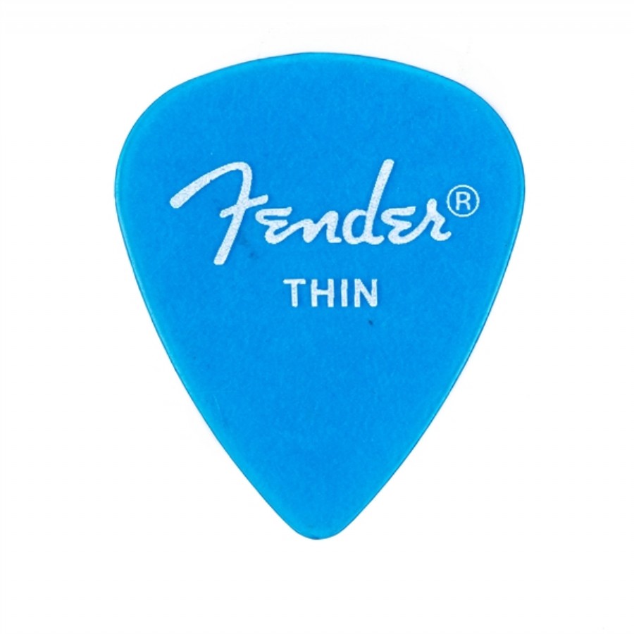 Fender California Clear Picks Lake Placid Blue - Thin - 1 Adet Gitar Penası