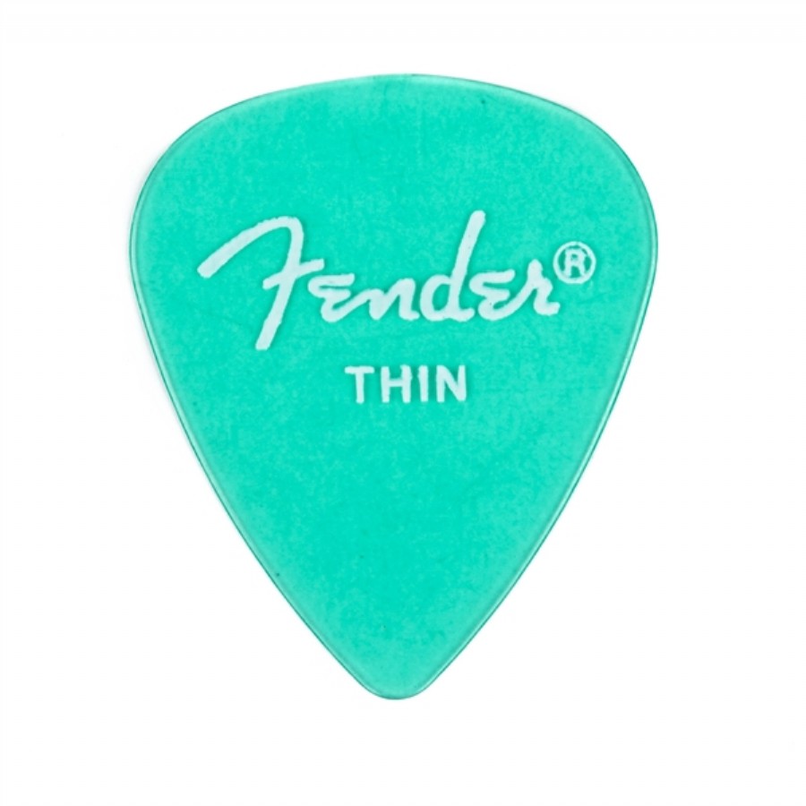 Fender California Clear Picks Surf Green - Thin - 1 Adet Gitar Penası