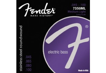 Fender Stainless Steel Roundwound 7350ML Takım Tel - Bas Gitar Teli 045-100