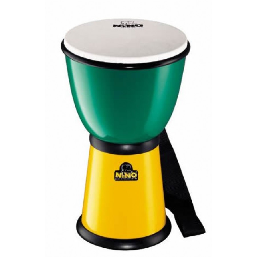 Nino 18 ABS Djembes Green/Yellow Çocuklar için Djembe