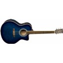 Jay Turser JTA-424QCET BLSB - Blue Sunburst