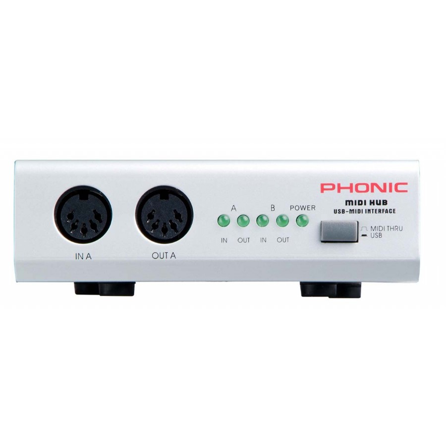 Phonic MIDI Hub MIDI-USB Interface USB MIDI Arabirimi