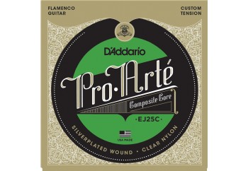 D'Addario EJ25C Pro-Arté Clear Nylon Composite, Flamenco Takım Tel - Flamenko Gitar Teli