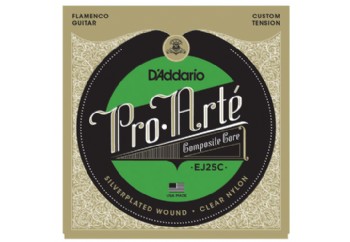 D'Addario EJ25C Pro-Arté Clear Nylon Composite, Flamenco Takım Tel - Flamenko Gitar Teli