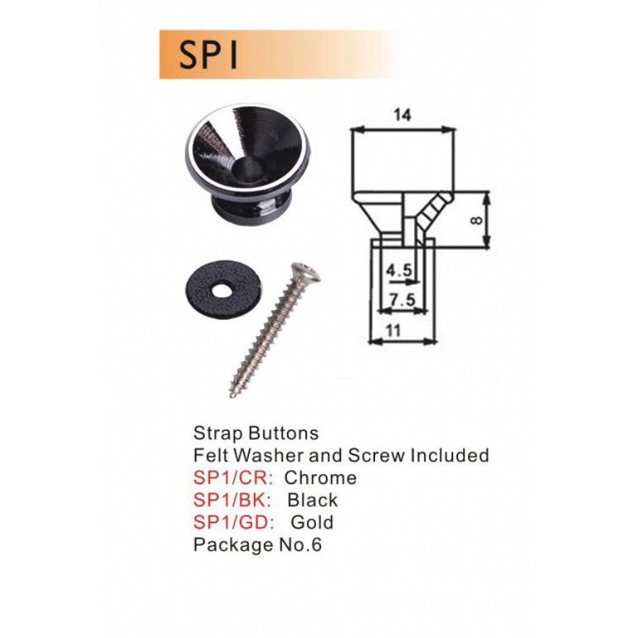 DR. Parts SP1 GD - Gold Askı Pin