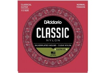 D'addario EJ27N 1/2 Student Nylon Fractional Takım Tel - 1/2 Klasik Gitar Teli
