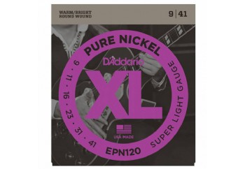 D'Addario EPN120 Pure Nickel, Super Light, 9-41 Takım Tel - Elektro Gitar Teli 009-041