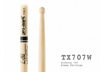 Promark TX707W Hickory Simon Phillips wood tip Sticks - Baget