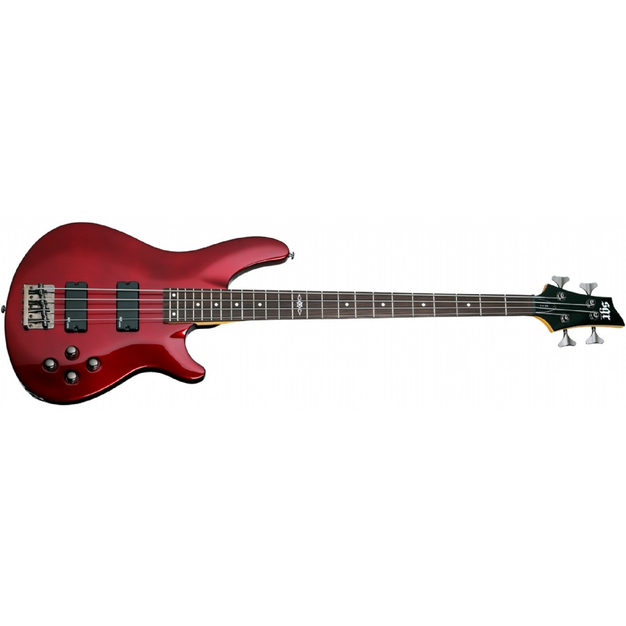SGR by Schecter C-4 Metallic Red (MRED) Bas Gitar