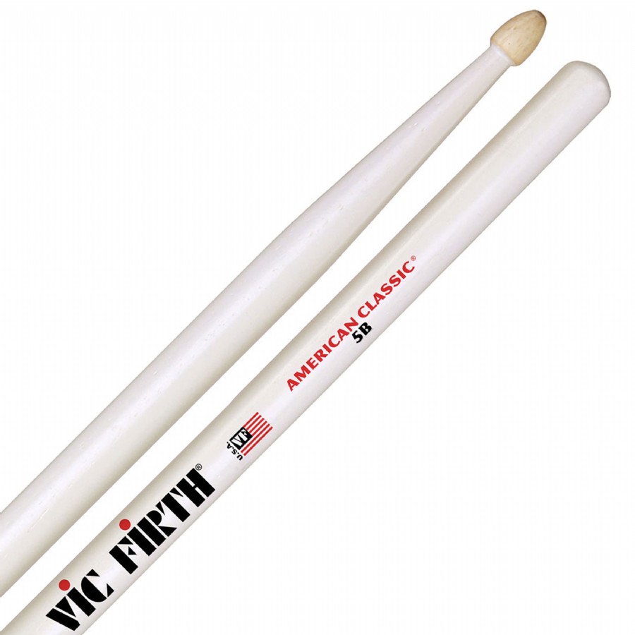 Vic Firth American Classic 5BW - Beyaz (Ağaç Uçlu) Baget