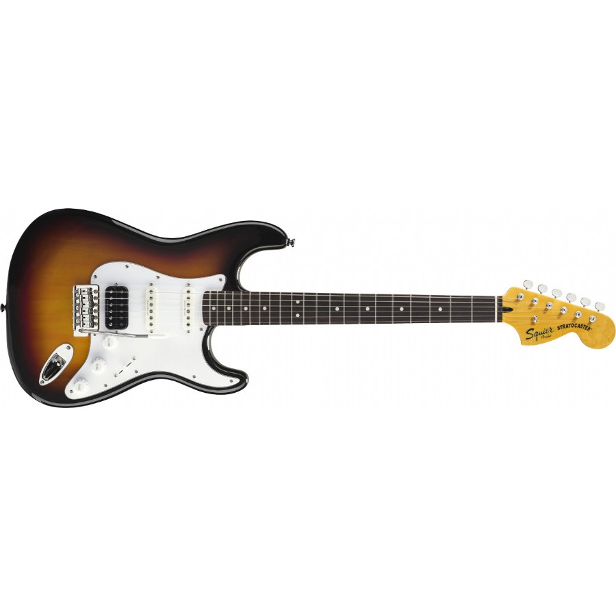 Squier Vintage Modified Stratocaster HSS 3-Tone Sunburst Rosewood Elektro Gitar