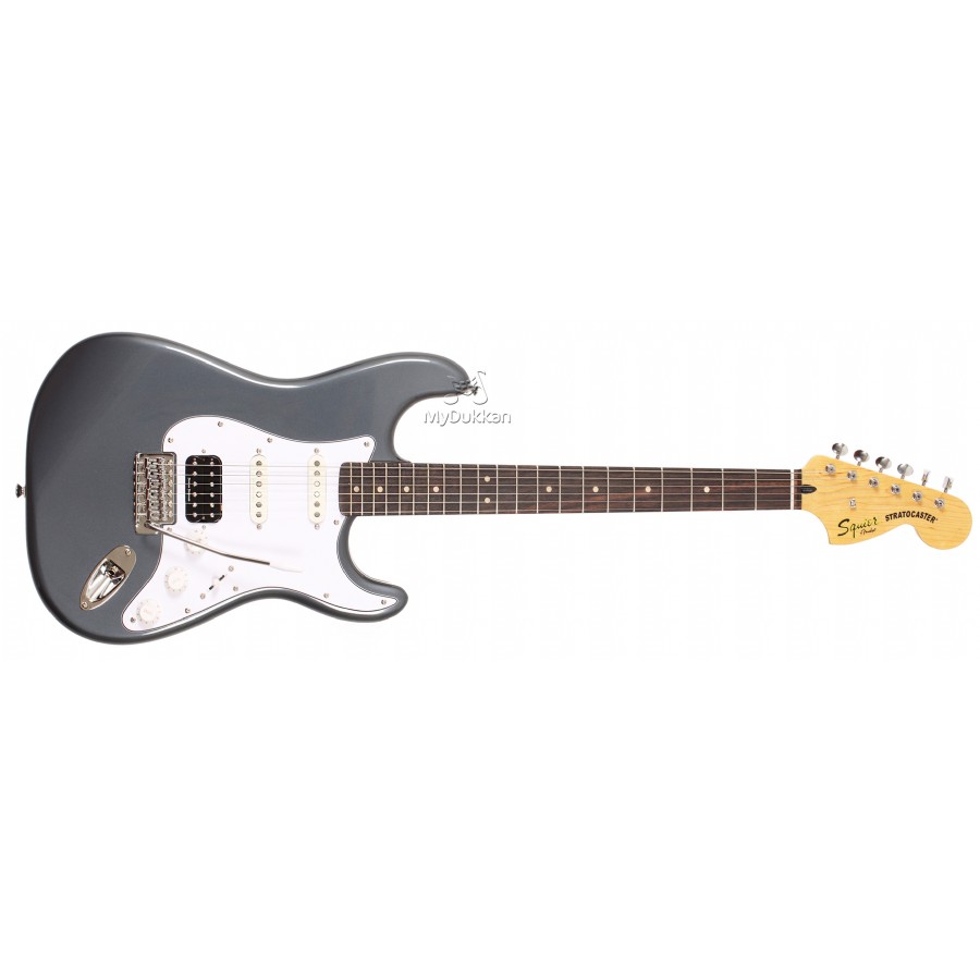 Squier Vintage Modified Stratocaster HSS Charcoal Frost Metallic Rosewood Elektro Gitar