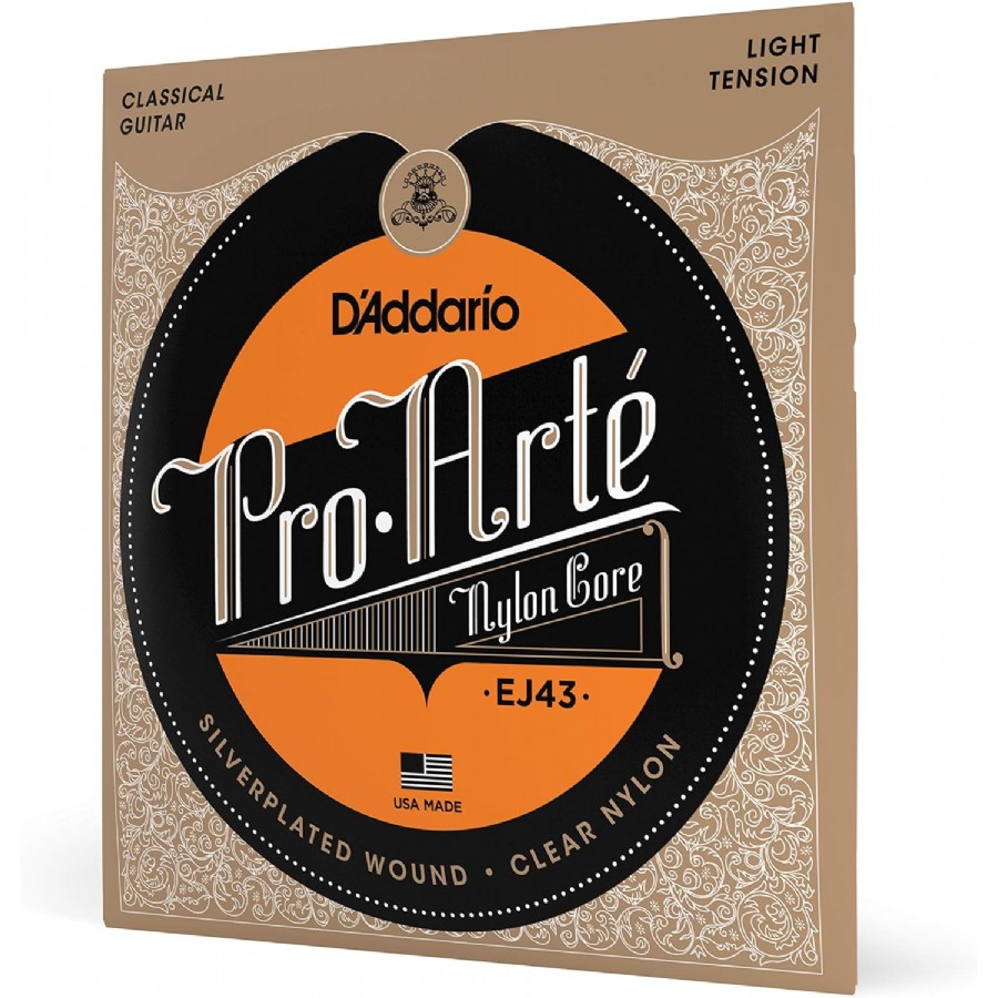 D'Addario EJ43 Pro-Arté Nylon, Light Tension Takım Tel Klasik Gitar Teli