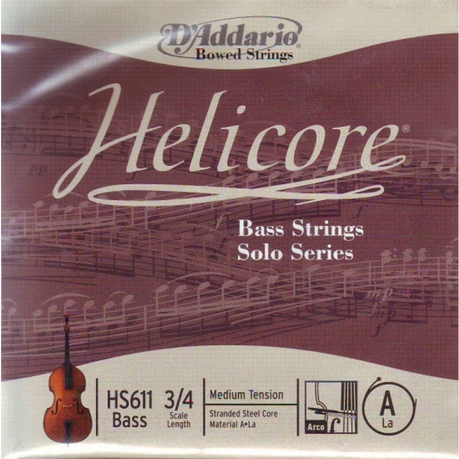 D'Addario Helicore HS 611 A (La) - Tek Tel Kontrbas Teli A (La)