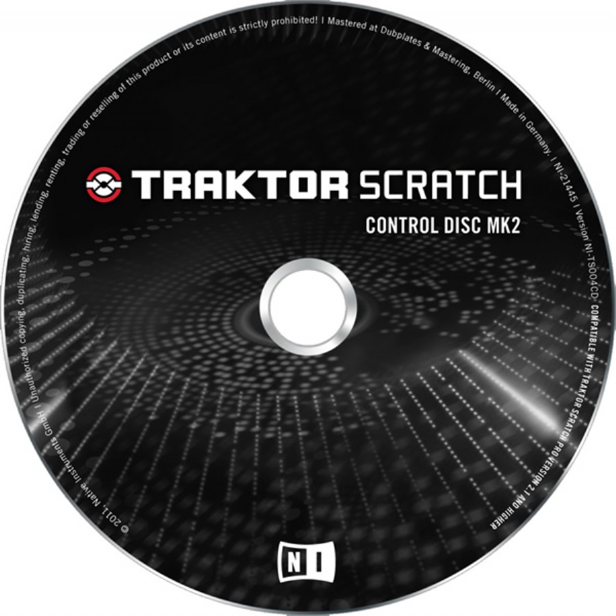 Native Instruments Traktor Scratch Control CD MK2 Traktor DJ Studio için Kontrol CD (çift)
