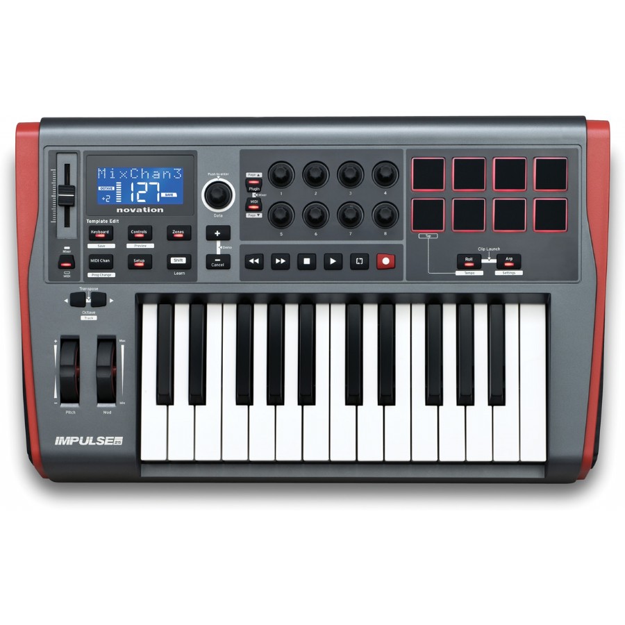 Novation Impulse 25 MIDI Klavye - 25 Tuş