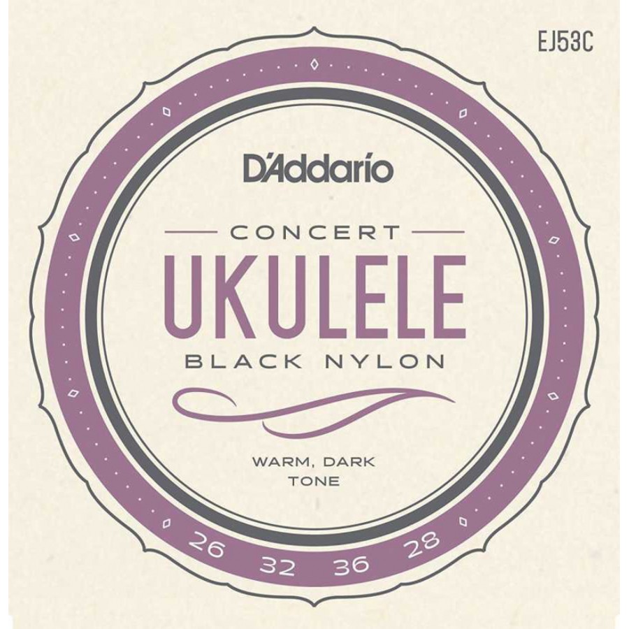 D'Addario EJ53C Ukulele, Hawaiian-Concert Takım Tel Ukulele Teli