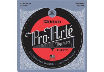 D'Addario EJ45TT Pro-Arté Dynacore, Titanium Trebles, Normal Tension Takım Tel -  Klasik Gitar Teli