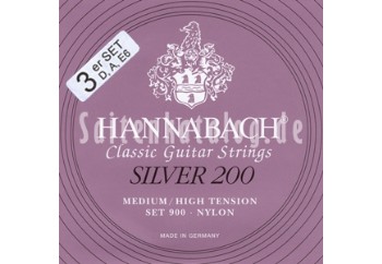 Hannabach 9007 MHT Silver 200 Medium/High Takım Tel - Bass Set (Sadece Bas Teller Mevcuttur)