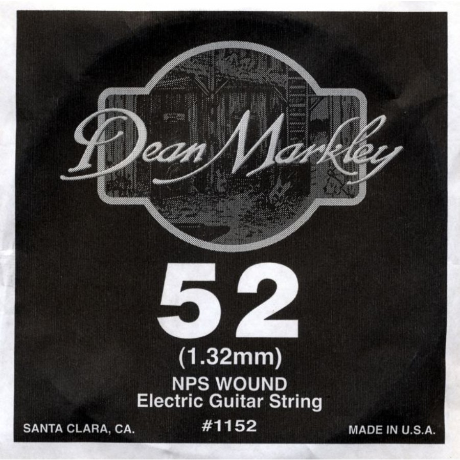 Dean Markley Wound Single 1152 - 052w Elektro Gitar Tek Tel (Sarımlı)