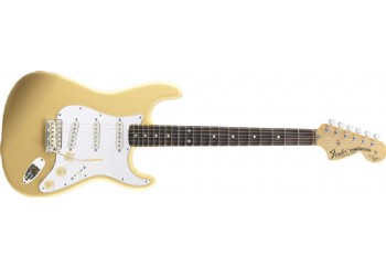 Fender Yngwie Malmsteen Stratocaster Vintage White Scalloped Rosewood - Elektro Gitar