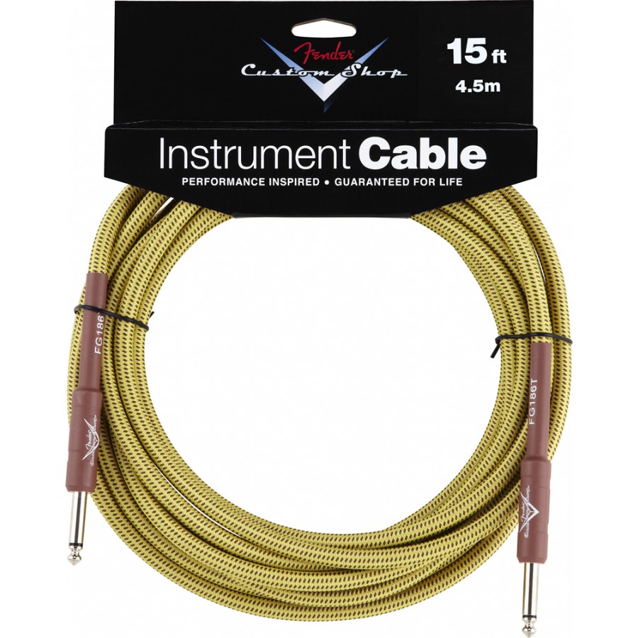 Fender Custom Shop Performance Series Cables Tweed (4.5 metre) Enstrüman Kablosu