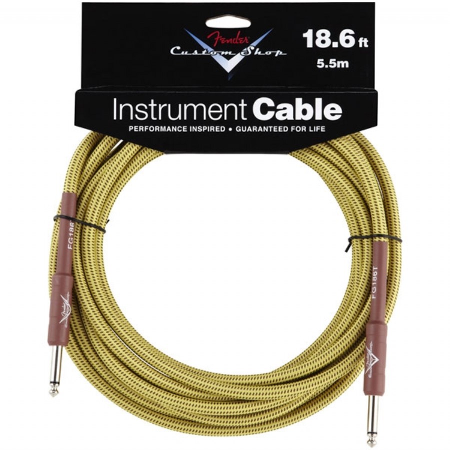 Fender Custom Shop Performance Series Cables Tweed (5.5 metre) Enstrüman Kablosu