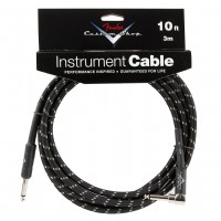 Fender Custom Shop Performance Series Cables Angled - Black Tweed (3 metre)