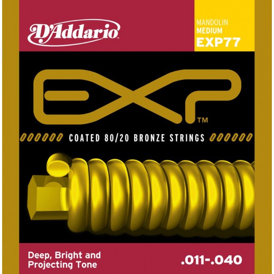 Daddario EXP77 Bronze Mandolin Strings Takım Tel Mandolin Teli