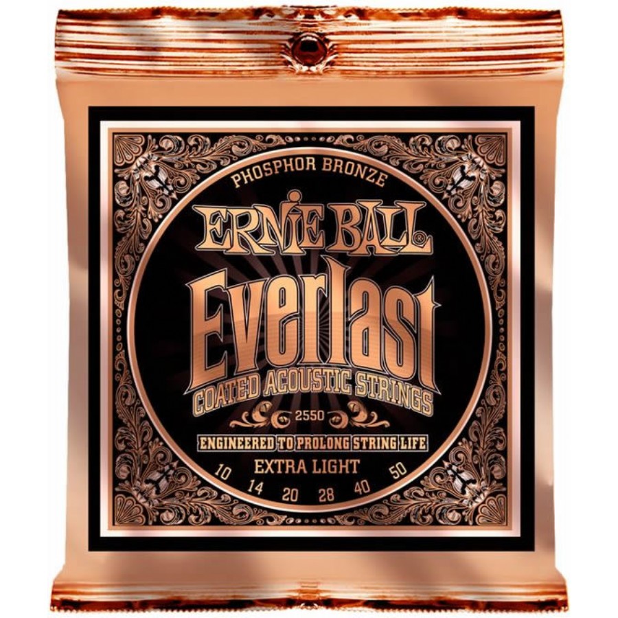 Ernie Ball 2550 Everlast Phosphor Takım Tel Akustik Gitar Teli 010-050