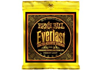 Ernie Ball 2556 Everlast 80/20 Bronze Medium Light Takım Tel - Akustik Gitar Teli 012-54