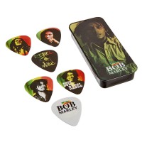 Jim Dunlop Bob Marley Rasta Series BOB-PT01M - 6 Adet Medium