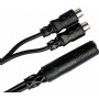 Hosa Technology YRA-115 15 Santim 1/4 TS (Dişi) - Dual RCA (Dişi)