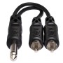 Hosa Technology YPR-124 15 Santim 1/4 TS (Erkek) - Dual RCA (Erkek)