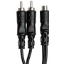 Hosa Technology YRA-105 15 Santim RCA (Dişi) - Dual RCA (Erkek) Y-kablo