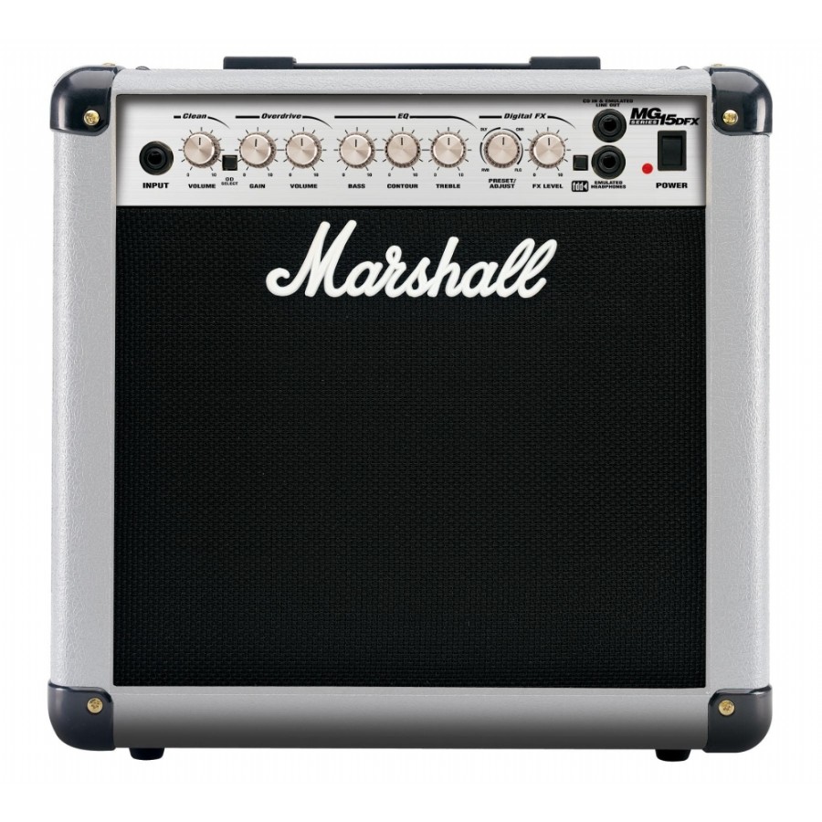 Marshall MG15DFX MG15DFX Limited - Gümüş Elektro Gitar Amfisi