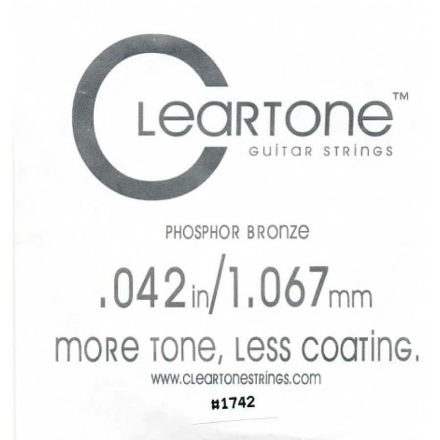 Cleartone Acoustic Phos-Bronze 042 Tek Tel Akustik Gitar Tek Tel