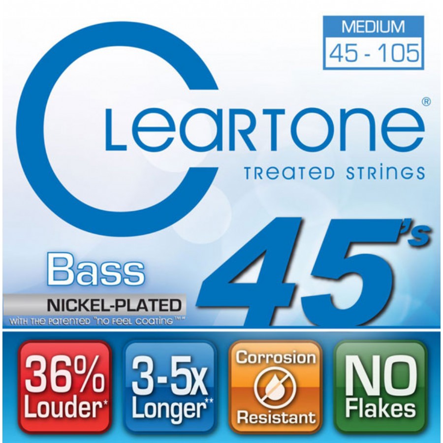 Cleartone Bass Medium 45-105 NPS Takım Tel Bas Gitar Teli 045-105