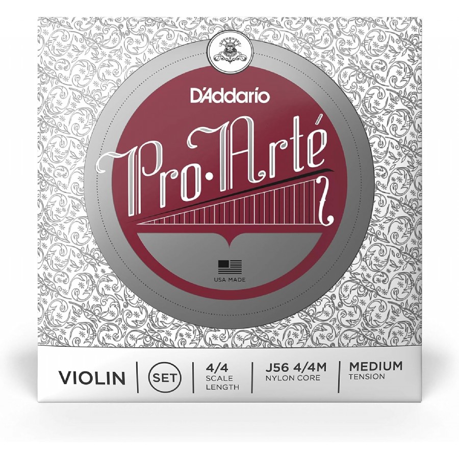 D'Addario J56 4/4M Pro-Arte Nylon violin Strings Takım Tel Keman Teli
