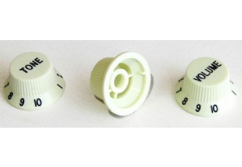 Guitar Tech Strat Style Control Knobs Mint Green - Potans Düğmesi (3 Adet)