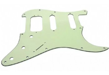 Fender Strat 11 Hole H/S/S Configuration Pickguard Mint Green 3-Ply - Pickguard
