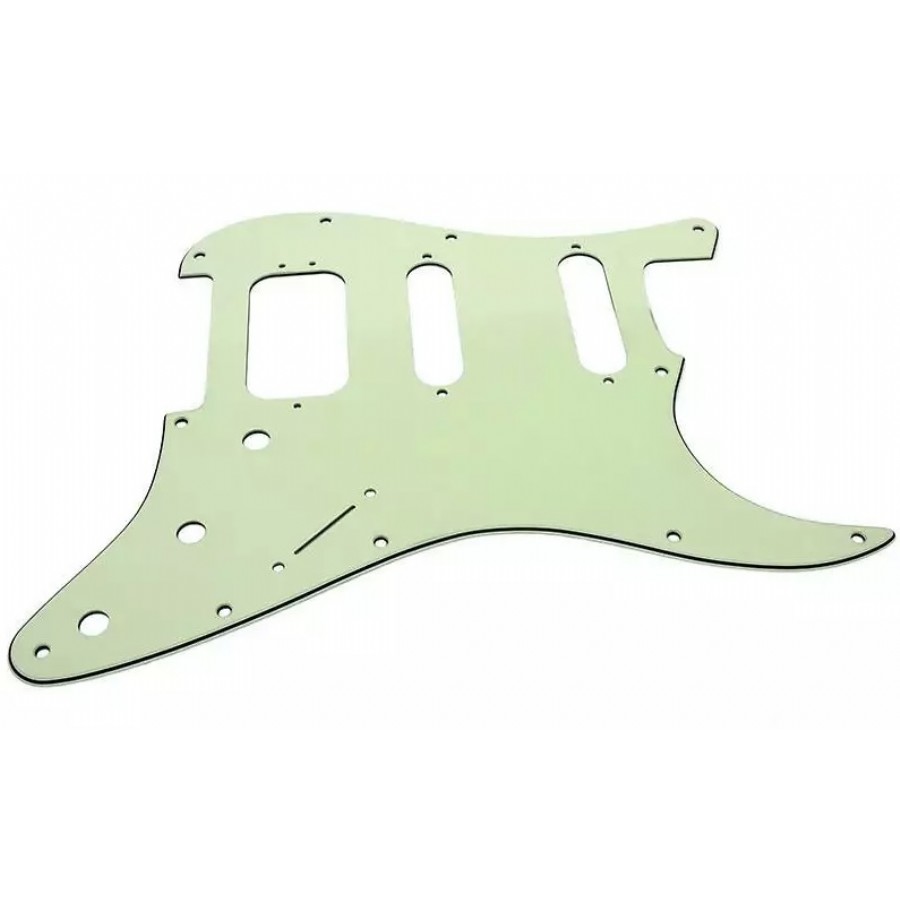 Fender Strat 11 Hole H/S/S Configuration Pickguard Mint Green 3-Ply Pickguard