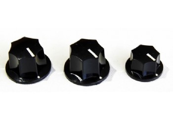 Guitar Tech GT558 JB Control Knobs Black - Potans Düğmesi (3 adet)