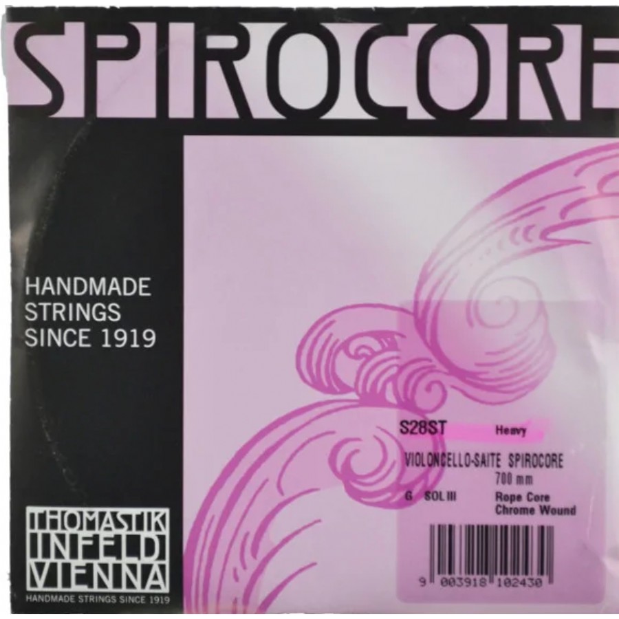 Thomastik Spirocore Cello String S28ST (G) Stark - Tek Tel Çello Teli