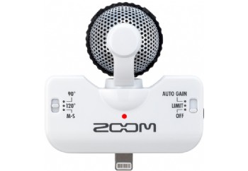 Zoom iQ5 White - iPhone/iPod touch/iPad için Kayıt Mikrofonu